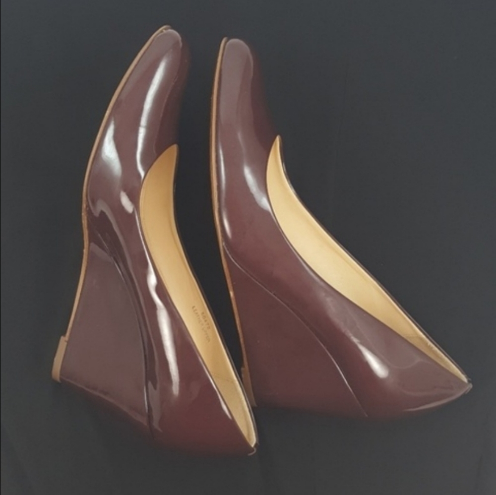 J Crew MARTINA Patent Leather Wedge 8.5